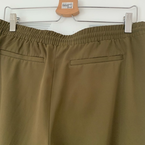 Green cropped high waisted trousers - Picture 5 of 5